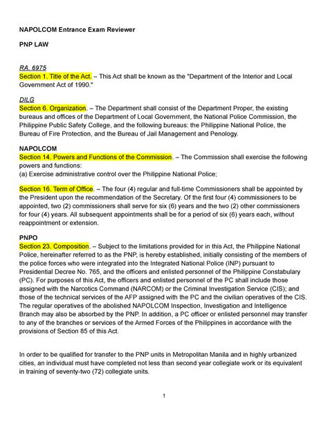 napolcom reviewer|NAPOLCOM PNP Exam Reviewer .
